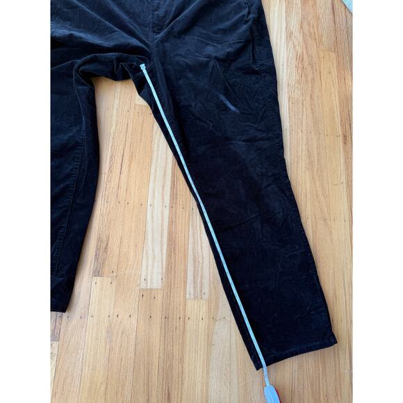Talbots Black Corduroy Straight Leg Pants Size 22W 90's Classic Casual Office - Picture 6 of 9